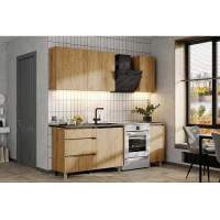Готовая кухня Денвер 1.6 м, дуб золотой
