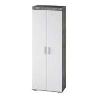 Шкаф для одежды Инстайл ШК-29, бетон/белый в гостиную