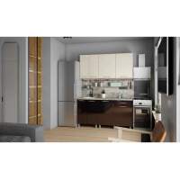 Кухня Танго 1.6м.,Ваниль;Горький шоколад