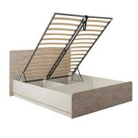 Кровать Амели с подъемным механизмом 11.31 Н, Шелковый камень, Бетон Чикаго