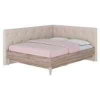 Кровать 160х200 с мягким изголовьем и боковиной Скандика Кровать 160х200 с мягким изголовьем и боковиной Скандика