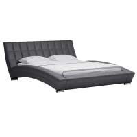 Кровать Оливия 160 темно серая