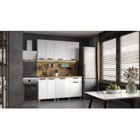 Кухня Осло, 1,6м Карбон Фарфор