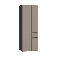 Шкаф комбинированный 13.18, Антрацит, Веллюто Капучино в гостиную