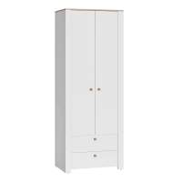 Шкаф для одежды Джастин 13.239, Белый шагрень в гостиную