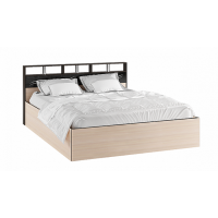 Кровать с подъемным механизмом Эрика 140х200, венге/дуб молочный Кровать с подъемным механизмом Эрика 140х200, венге/дуб молочный