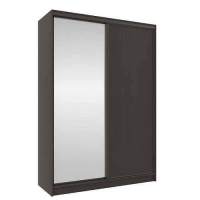 Шкаф-купе двухдверный с зеркалом 1600 Домашний Венге