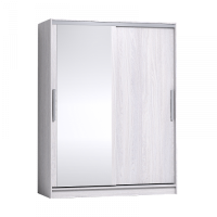 Шкаф-купе с зеркалом Strike 1600 Ясень Анкор светлый