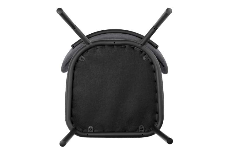 Стул Lucas 2 серый шенилл с чёрными ножками-9