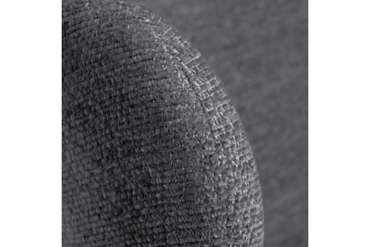 Стул Lucas 2 серый шенилл с чёрными ножками-6