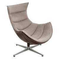 Кресло LOBSTER CHAIR латте искусственная замша, коричневый Кресло LOBSTER CHAIR латте искусственная замша, коричневый