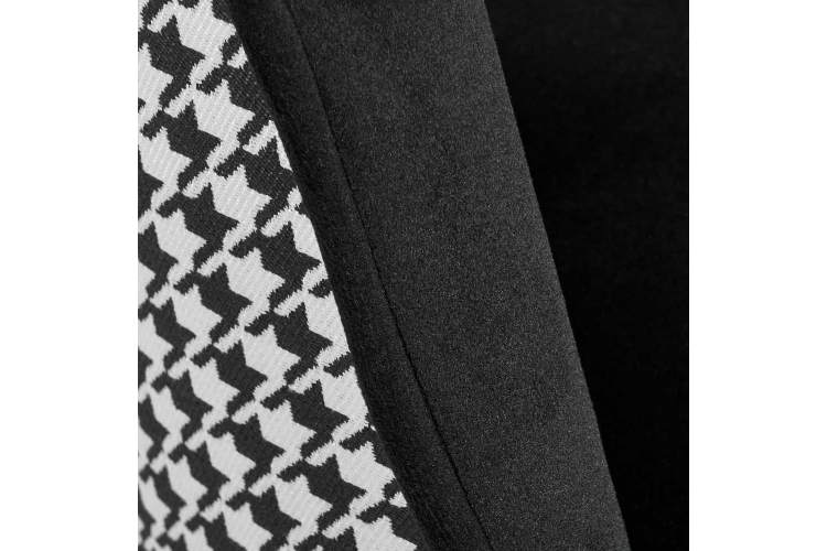 Стул полубарный Paola чёрный с жаккардом-4