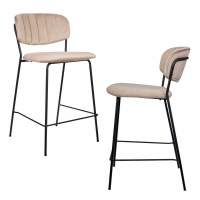 Комплект из 2-х стульев полубарных Carol терракотовый