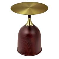 Кофейный столик Stupa диам.40см x 54см, металл под дерево