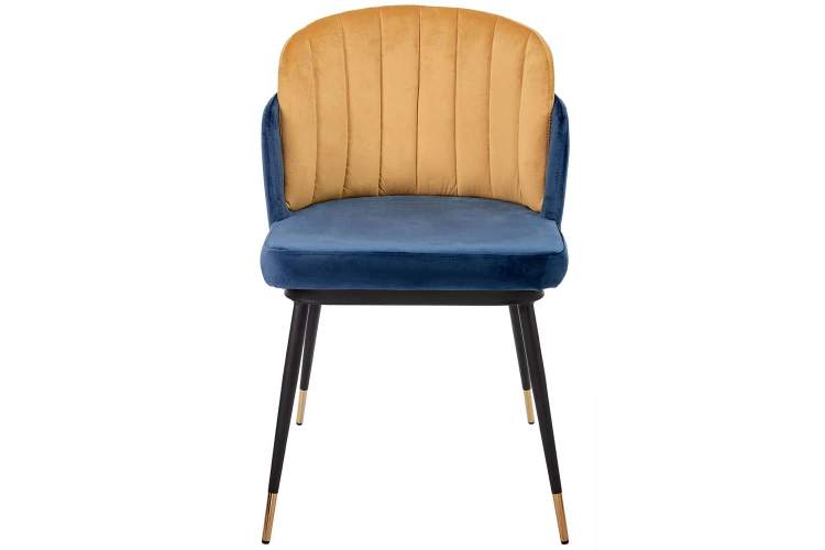 Стул Peki синий, горчичный-1