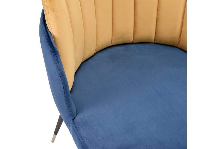 Стул Peki синий, горчичный-5