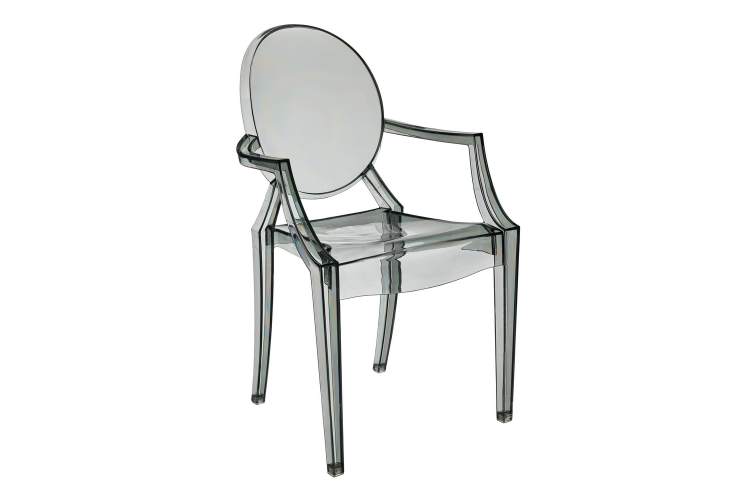 Стул Louis Ghost прозрачный серый FR 0037Y