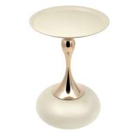 Кофейный столик Angel диам.40см x 55см, белый, металл