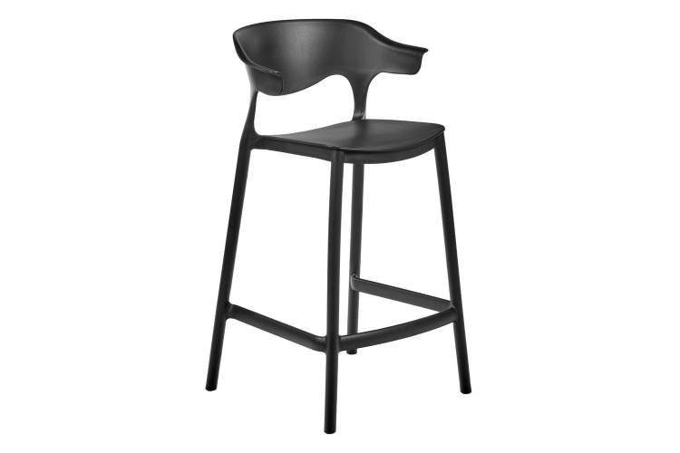 Стул полубарный Forma, чёрный