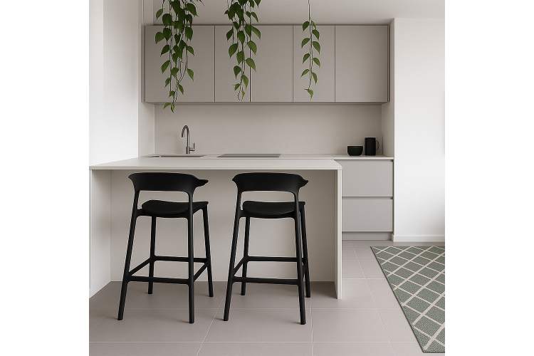 Стул полубарный Forma, чёрный-1