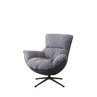 Кресло HUG тёмно-серый, экокожа, шенилл Кресло HUG тёмно-серый, экокожа, шенилл