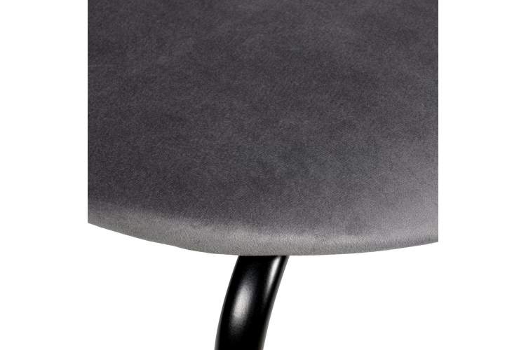 Стул Seven Style тёмно-серый велюр с чёрными ножками-5