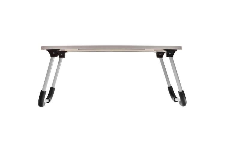 Стол складной с подстаканником «ЛАЙТ», 59,5x39,5x26,4см, мдф, металл, св. дерево, белый-1