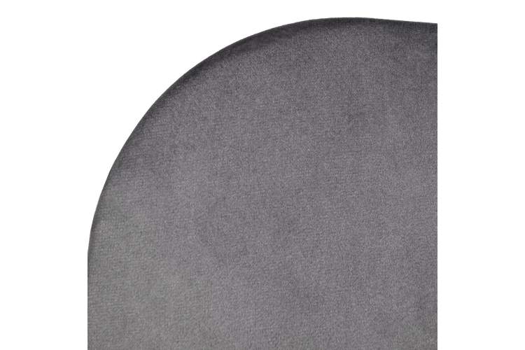 Стул Seven Style тёмно-серый велюр с чёрными ножками-4