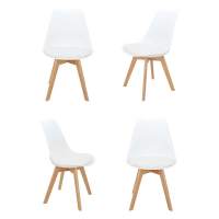 Стул Комплект из 4-х стульев Eames Bon белый Стул Комплект из 4-х стульев Eames Bon белый