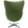 Кресло EGG STYLE CHAIR зеленый, искусственная замша