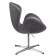Кресло SWAN STYLE CHAIR тёмно-серый, искусственная замша