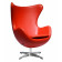Кресло EGG STYLE CHAIR красный