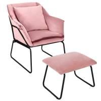 Комплект кресло ALEX и оттоманка ALEX пудровый Комплект кресло ALEX и оттоманка ALEX пудровый