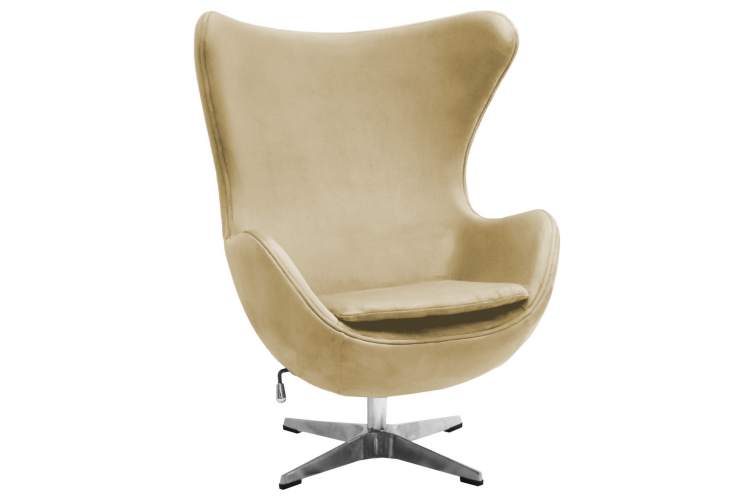 Кресло EGG STYLE CHAIR карамельный, искусственная замша