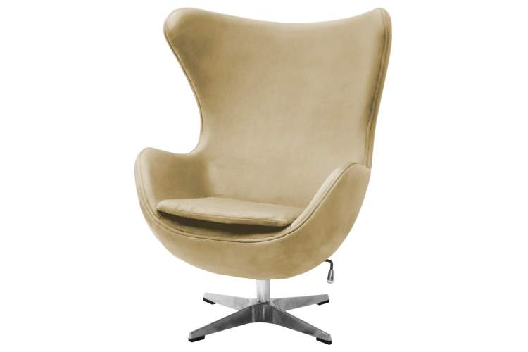Кресло EGG STYLE CHAIR карамельный, искусственная замша-2