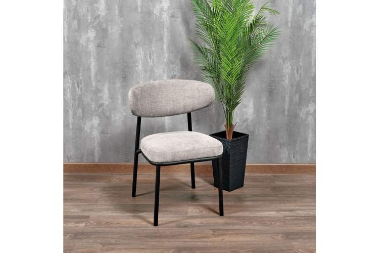 Стул Lucas 2 латте шенилл с чёрными ножками-12