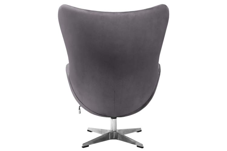 Кресло EGG STYLE CHAIR тёмно-серый, искусственная замша-5