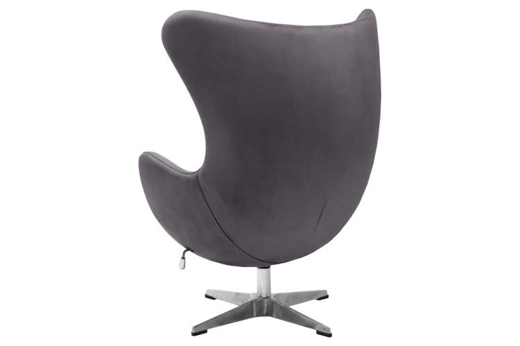 Кресло EGG STYLE CHAIR тёмно-серый, искусственная замша-4