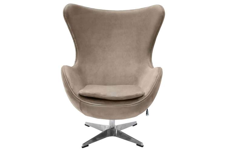 Кресло EGG STYLE CHAIR латте, искусственная замша FR 0647-1