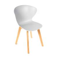 Стул Gracia белый с деревянными ножками