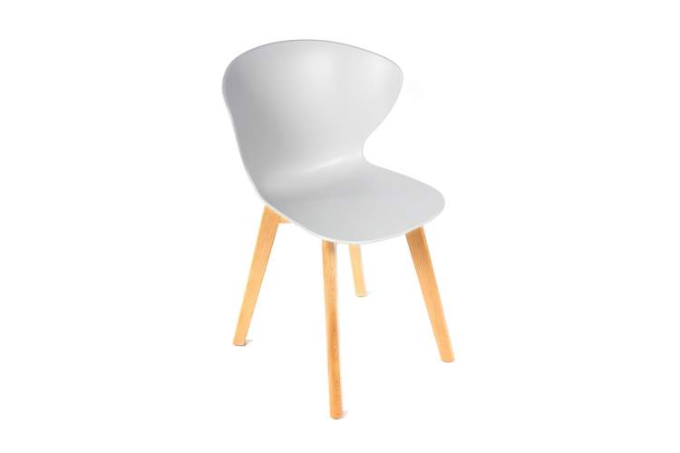 Стул Gracia белый с деревянными ножками