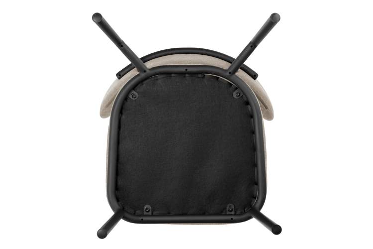 Стул Lucas 2 латте шенилл с чёрными ножками-9