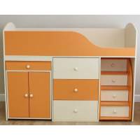 Кровать чердак Можга Красная Звезда Р430 Крем Орандж Кровать чердак Можга Красная Звезда Р430 Крем Орандж