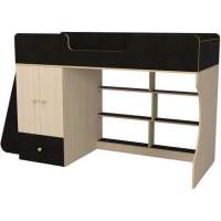 Кровать чердак Р445 Капризун 1 со шкафом дуб миланский Кровать чердак Р445 Капризун 1 со шкафом дуб миланский