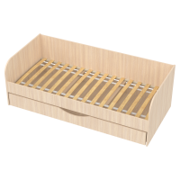 Одноярусная кровать Seven dreams Belden цвет дуб млечный с дополнительным спальным местом Одноярусная кровать Seven dreams Belden цвет дуб млечный с дополнительным спальным местом