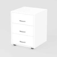 Тумба выкатная 3 ящика SD-250 белый