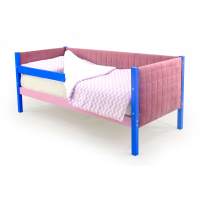 Детская кровать-тахта мягкая с бортиком Бельмарко Svogen синий-лаванда Детская кровать-тахта мягкая с бортиком Бельмарко Svogen синий-лаванда