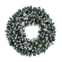 Венок Царь елка Императорский заснеженный 60 см Венок Царь елка Императорский заснеженный 60 см