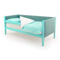 Детская кровать-тахта мягкая с бортиком Бельмарко Svogen мятный Детская кровать-тахта мягкая с бортиком Бельмарко Svogen мятный
