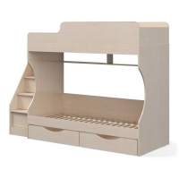 Кровать двухъярусная с ящиками Капризун 6 дуб млечный Кровать двухъярусная с ящиками Капризун 6 дуб млечный